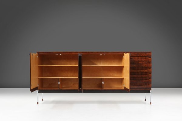 Belgian Mid-Century Rosewood Highboard, 1960s