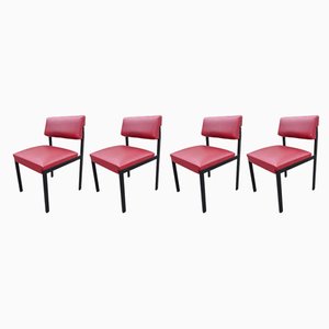 Belgian Model Rudi Chairs by Pierre Guariche for Meurop, Set of 4-AWL-1117816