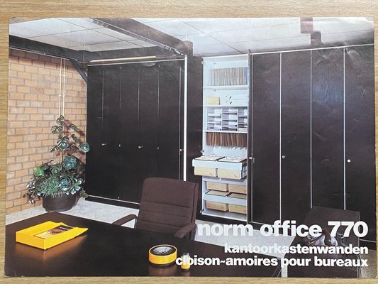 Belgian Norm Office 770 Modular Wall Unit from De Coene, 1969, Set of 5-KL-783942