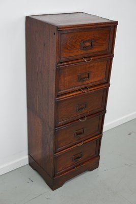 Belgian Oak Apothecary / Filing Cabinet, 1920s-XO-1696500