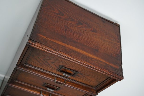 Belgian Oak Apothecary / Filing Cabinet, 1920s-XO-1696500