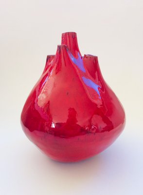 Belgian Pottery Spout Vase by Hugria, 1960s-RQV-828610