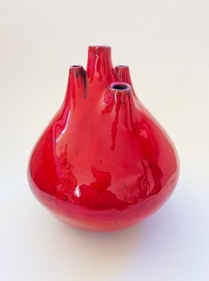 Belgian Pottery Spout Vase by Hugria, 1960s-RQV-828610