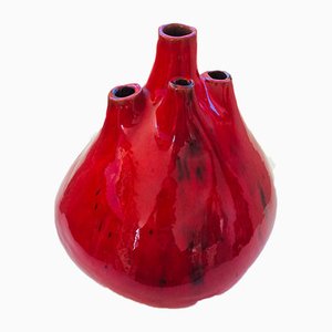 Belgian Pottery Spout Vase by Hugria, 1960s-RQV-828610