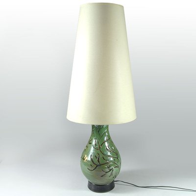 Belgian Stoneware Lamp by Roger Guerin, 1930s-GIW-1453041