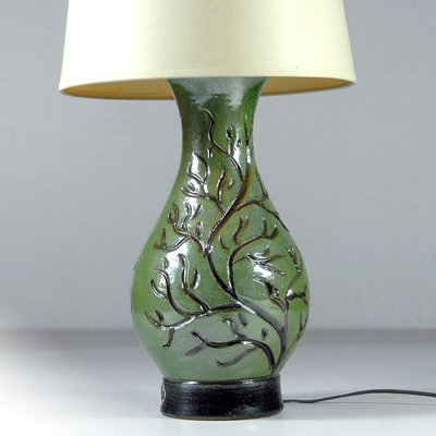 Belgian Stoneware Lamp by Roger Guerin, 1930s-GIW-1453041