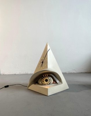 Belgian Surrealist Table Clock in Fiberglass attributed to Atelier Sommarti, 1980s-EHE-1395441