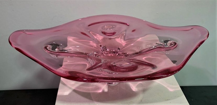 Belgian Val Saint Lambert Glass Centerpiece, 1970s-IKW-785859