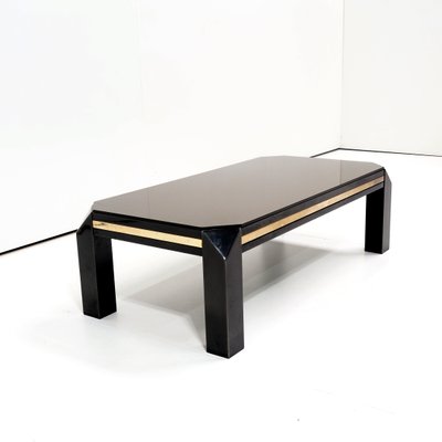 Belgium Gold & Chrome Coffee Table by Belgo Chrome, 1970s-SV-874357