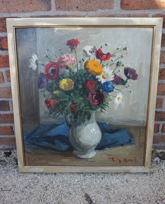 Belgium Painting, 20th-Century, Oil on Canvas, Framed-EA-1220722