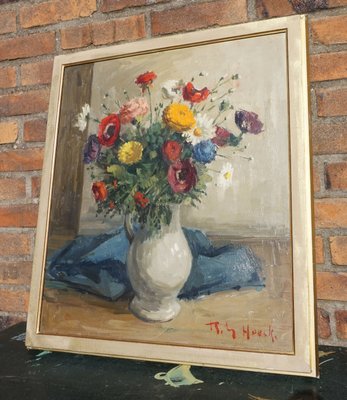 Belgium Painting, 20th-Century, Oil on Canvas, Framed-EA-1220722