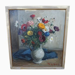 Belgium Painting, 20th-Century, Oil on Canvas, Framed-EA-1220722