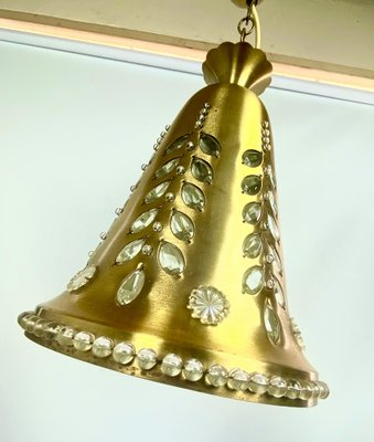 Bell-Shaped Ceiling Lamp Attributed to Oswald Haerdtl from Lobmeyr, 1950s-WZZ-1243043