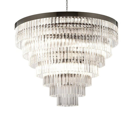 Belt Triedro Murano Glass Chandelier