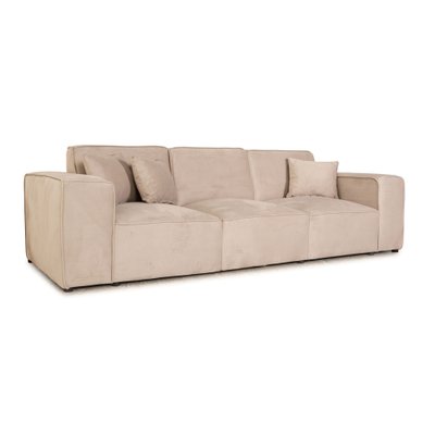 Beluga 4-Seater Sofa in Beige Velvet from IconX Studios-RQW-1748340