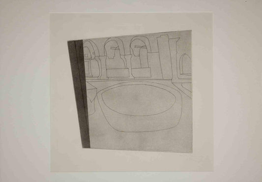 Ben Nicholson, Torcello II, Etching, 1967