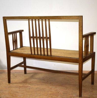 Bench by Wilhelm Schmidt for Prague Rudniker, 1890s-VA-1794607