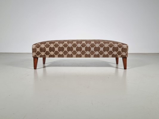 Bench in Wood and Fabric in the style of Gio Ponti, 1950s-UJI-1700037