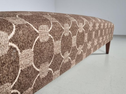 Bench in Wood and Fabric in the style of Gio Ponti, 1950s-UJI-1700037