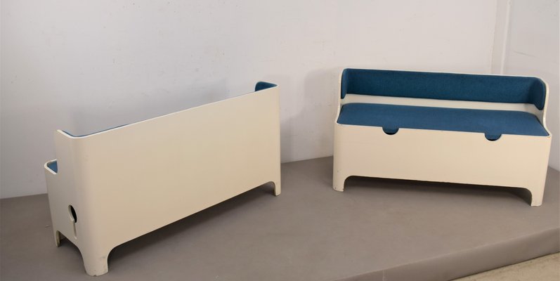 Benches by Carlo De Carli for Fiamm, Italy, 1960s-AOL-1075191