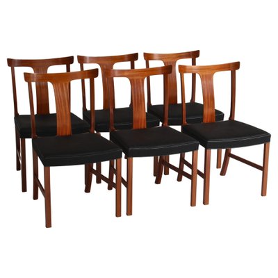 Benedikte Dining Chairs in Mahogany by Ole Wanchen for A.J. Iverse, 1942, Set of 6-WRF-1249410