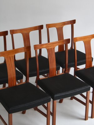 Benedikte Dining Chairs in Mahogany by Ole Wanchen for A.J. Iverse, 1942, Set of 6-WRF-1249410