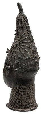 Benin Artist, Head of Queen Iyoba, 1930, Bronze-JCN-1703652