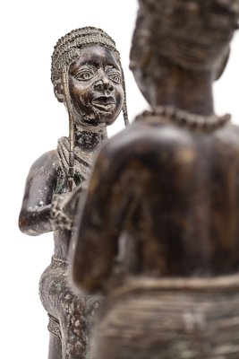 Benin Artist, L'Offrande de Cauris Statues, Bronzes, 1950, Set of 2-JCN-1740585