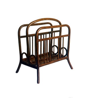 Bent Beech Model No. 33 Magazine Rack from Thonet Vienna, Austria, 1900s-HWV-1293484