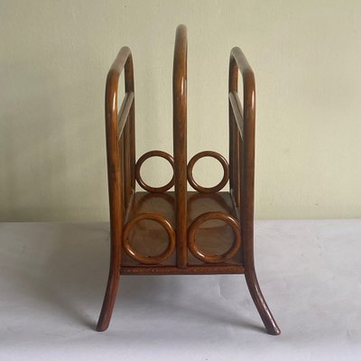 Bent Beech Model No. 33 Magazine Rack from Thonet Vienna, Austria, 1900s-HWV-1293484