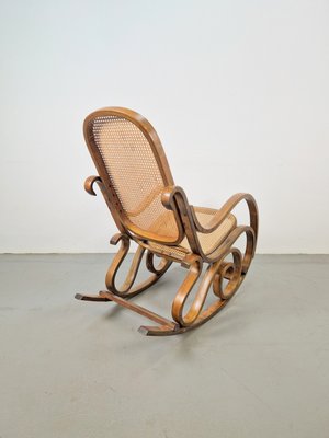 Bentwood and Cane Rocking Chair, 1970s-AXJ-2021935