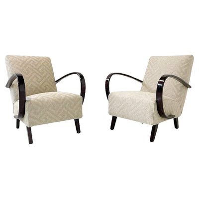 Bentwood Armchairs attributed to Jindrich Halabala, Czech Republic, 1940s, Set of 2-FGA-1704257