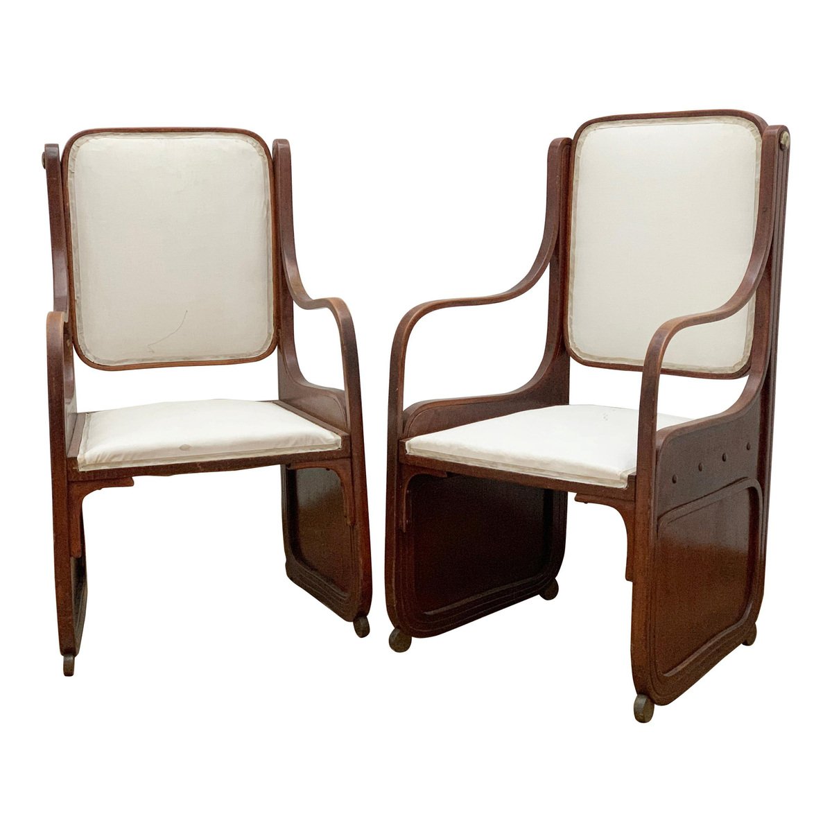 Bentwood Armchairs by Koloman Moser, Viennese Secession, 1900s, Set of 2