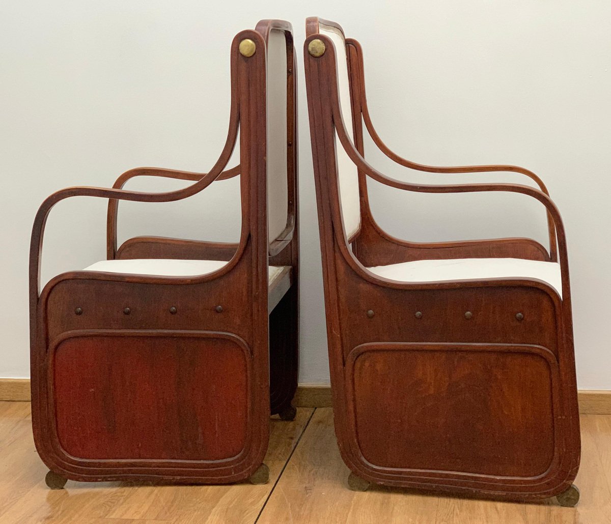 Bentwood Armchairs by Koloman Moser, Viennese Secession, 1900s, Set of 2