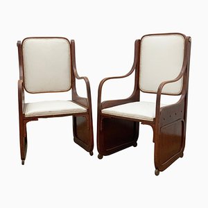 Bentwood Armchairs by Koloman Moser, Viennese Secession, 1900s, Set of 2-FGA-923109