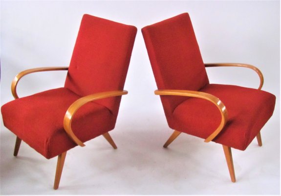 Bentwood Armchairs by Smidek for Jitona, Czechoslovakia, 1960s, Set of 2-ZWG-1291059