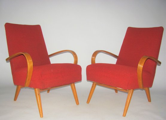 Bentwood Armchairs by Smidek for Jitona, Czechoslovakia, 1960s, Set of 2-ZWG-1291059