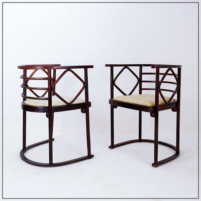 Bentwood Armchairs Mod. Fledermaus by Josef Hoffmann for Thonet, 1910s, Set of 2-NYF-2018790