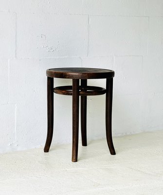 Bentwood Bistro Thonet Stool from Gebrüder Thonet, 1920s-ALG-2027940