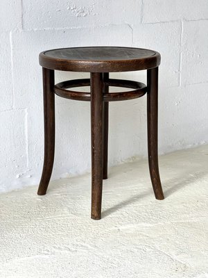 Bentwood Bistro Thonet Stool from Gebrüder Thonet, 1920s-ALG-2027940