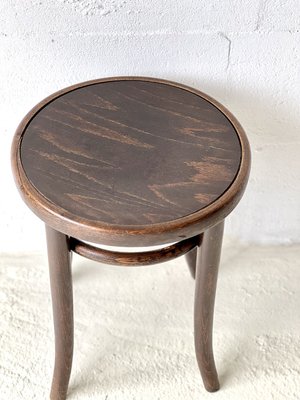 Bentwood Bistro Thonet Stool from Gebrüder Thonet, 1920s-ALG-2027940