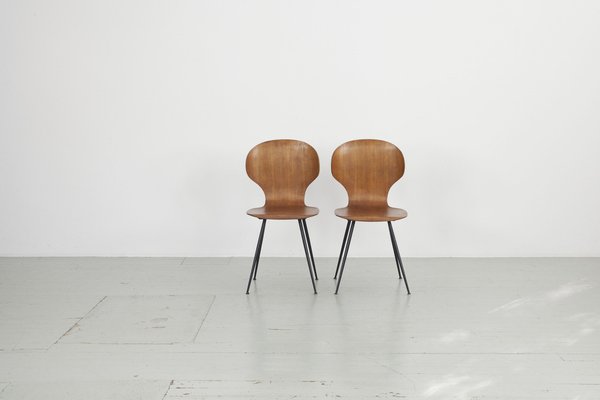 Bentwood Chairs by Carlo Ratti, Italy, 1950s, Set of 2-AA-1764476