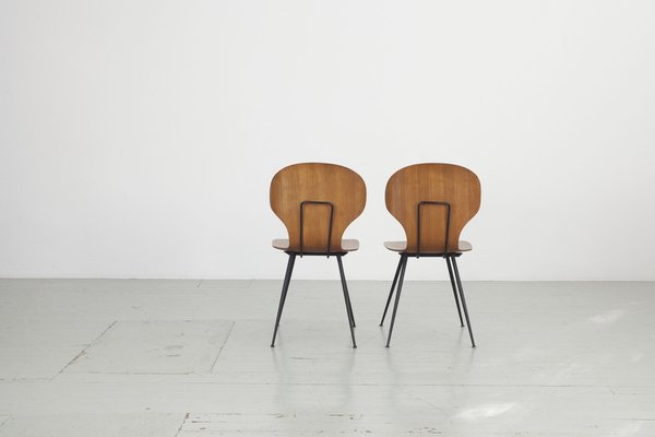 Bentwood Chairs by Carlo Ratti, Italy, 1950s, Set of 2-AA-1764476