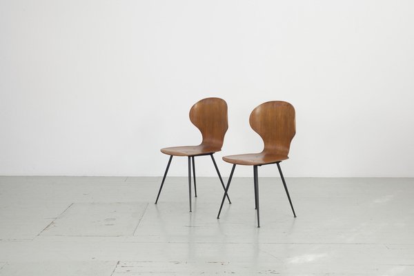 Bentwood Chairs by Carlo Ratti, Italy, 1950s, Set of 2-AA-1764476