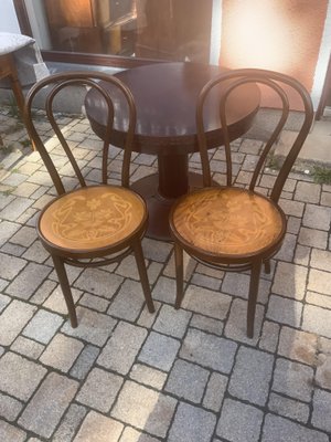 Bentwood Coffee House Chairs from Thonet, 1910s, Set of 2-NYZ-2018468