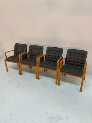 Bentwood Dining Chairs, 1970s, Set of 4-QVY-1752523