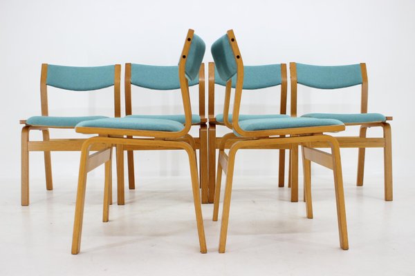 Bentwood Dining Chairs, Denmark, 1960s, Set of 6-TZ-1448521