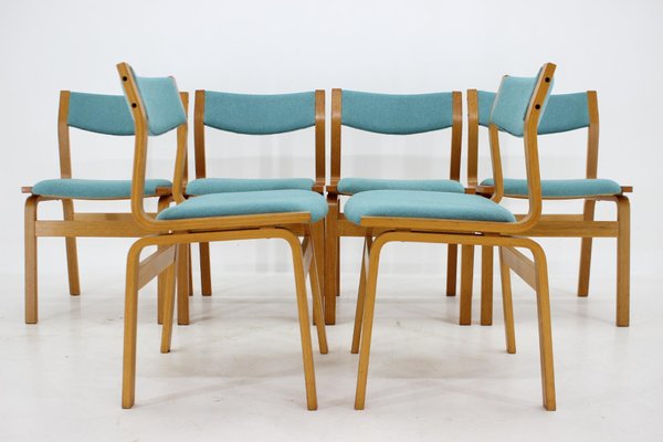 Bentwood Dining Chairs, Denmark, 1960s, Set of 6-TZ-1448521