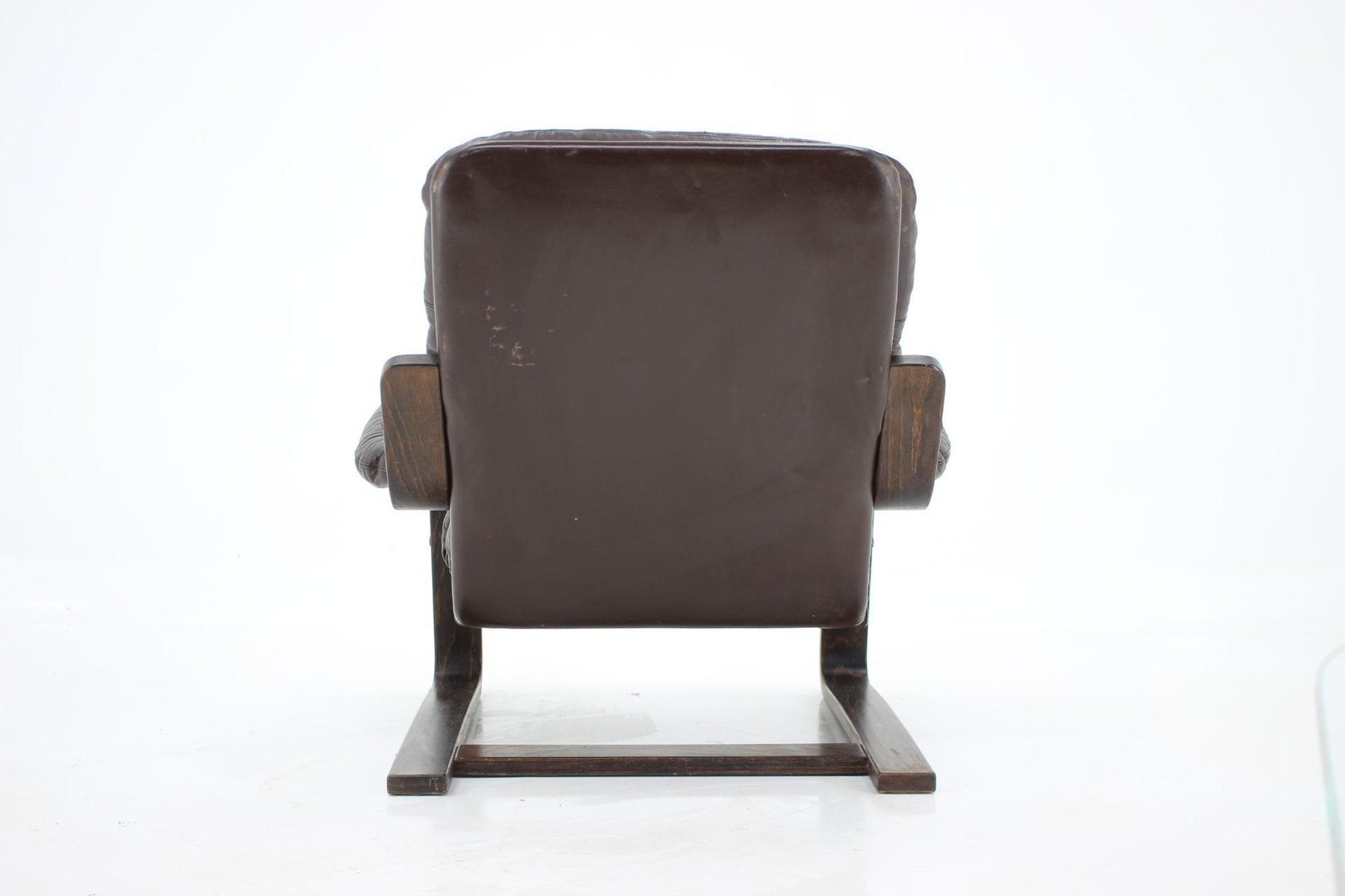 Bentwood & Leather Armchair from Westnofa, 1970s