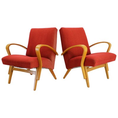 Bentwood Lounge Chairs by Frantisek Jirak, 1960s, Set of 2-TZ-640917